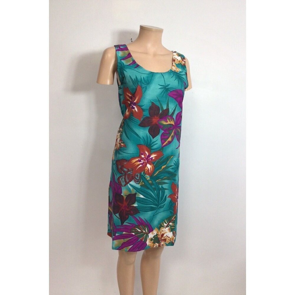 Vintage Hawaiian Dress Made in USA Womens Small